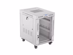 RACKSKÅP 19" FRISTÅENDE 15U/600X800 (FLAT PACK) MED GLASDÖRR LCD GRÅ LANBERG V2