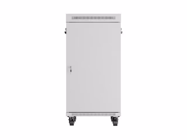 RACKSKÅP 19" FRISTÅENDE 22U/600X800 (FLAT PACK) MED GLASDÖRR LCD GRÅ LANBERG V2