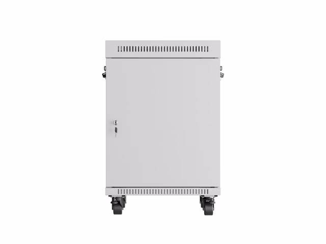 RACKSKÅP 19" FRISTÅENDE 15U/600X600 (FLAT PACK) MED GLASDÖRR LCD GRÅ LANBERG V2