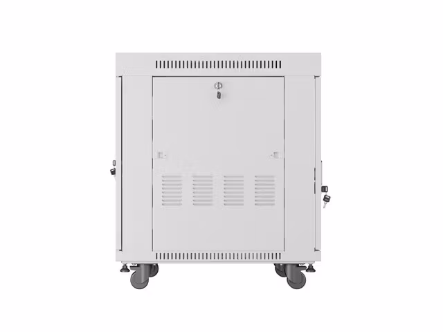 RACKSKÅP 19" FRISTÅENDE 15U/600X800 (FLAT PACK) MED GLASDÖRR LCD GRÅ LANBERG V2