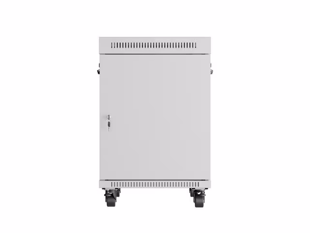RACKSKÅP 19" FRISTÅENDE 15U/600X800 (FLAT PACK) MED GLASDÖRR LCD GRÅ LANBERG V2