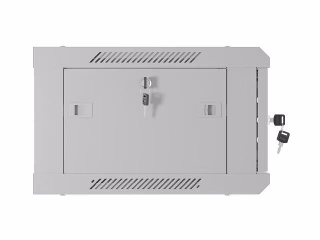 INSTALLATIONSRACK 19" 4U 600X450 GRÅ PERFORERAD DÖRR LANBERG (FLAT PACK)