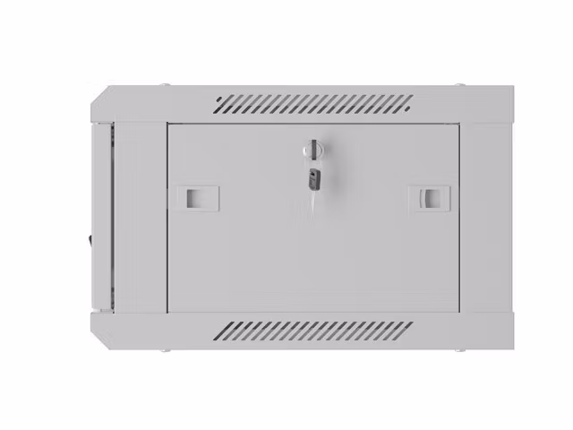 INSTALLATIONSRACK 19" 4U 600X450 GRÅ PERFORERAD DÖRR LANBERG (FLAT PACK)