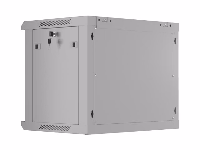 INSTALLATIONSRACK 19" 9U 600X450 GRÅ PERFORERAD DÖRR LANBERG (FLAT PACK)