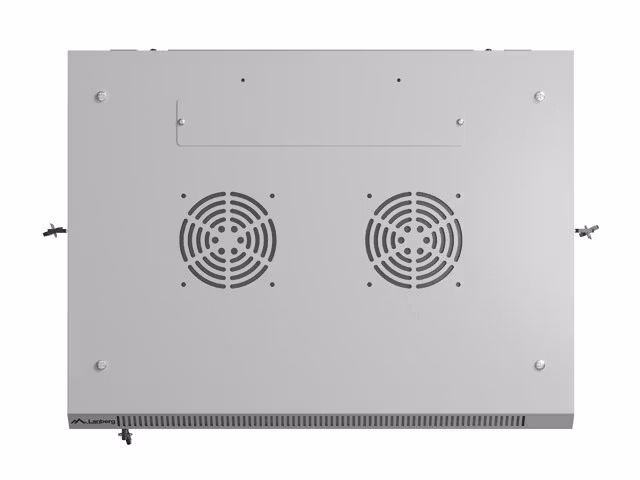 INSTALLATIONSRACK 19" 9U 600X450 GRÅ PERFORERAD DÖRR LANBERG (FLAT PACK)