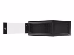 RACKSKÅP 19" VÄGGMONTERAT 4U/600X600 (FLAT PACK) V2 SVART LANBERG