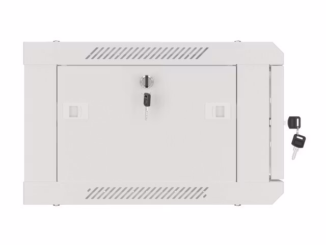 RACKSKÅP 19" VÄGGMONTERAT 4U/600X450 (FLAT PACK) V2 GRÅ LANBERG