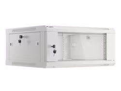 RACKSKÅP 19" VÄGGMONTERAT 4U/600X600 (FLAT PACK) V2 GRÅ LANBERG