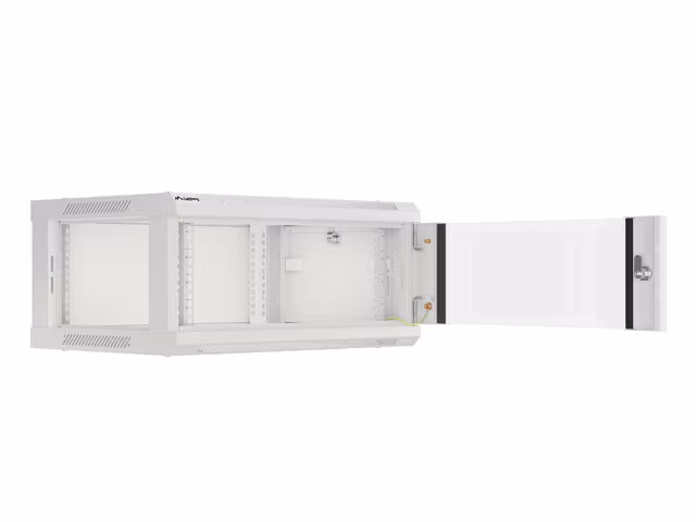 RACKSKÅP 19" VÄGGMONTERAT 4U/600X450 (FLAT PACK) V2 GRÅ LANBERG