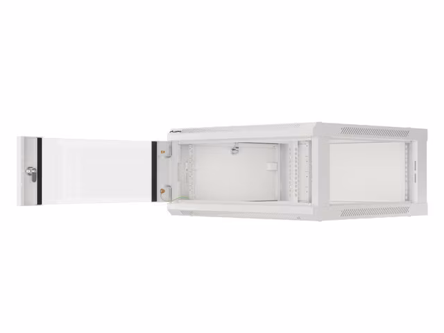 RACKSKÅP 19" VÄGGMONTERAT 4U/600X600 (FLAT PACK) V2 GRÅ LANBERG