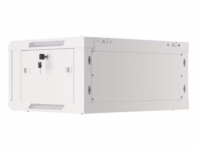 RACKSKÅP 19" VÄGGMONTERAT 4U/600X450 (FLAT PACK) V2 GRÅ LANBERG