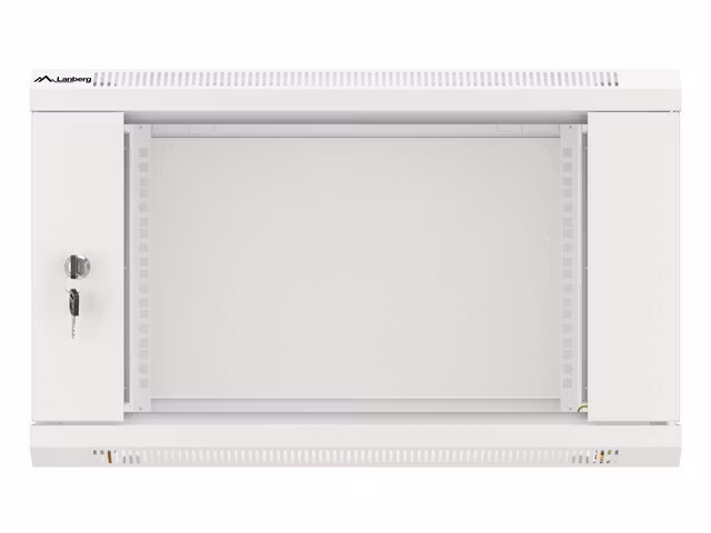 RACKSKÅP 19" VÄGGMONTERAT 6U/600X450 (FLAT PACK) V2 GRÅ LANBERG