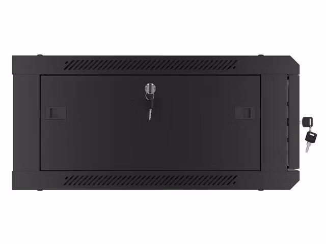 RACKSKÅP 19" VÄGGMONTERAT 4U/600X600 (FLAT PACK) V2 SVART LANBERG