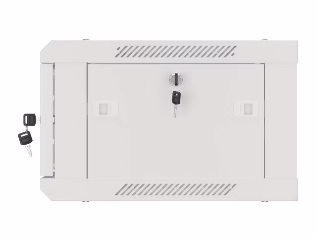 RACKSKÅP 19" VÄGGMONTERAT 4U/600X450 (FLAT PACK) V2 GRÅ LANBERG