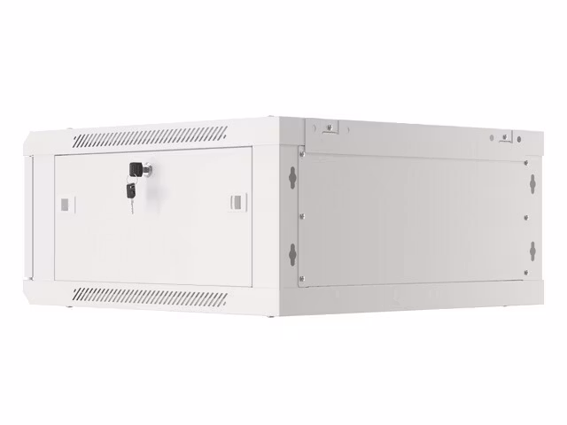 RACKSKÅP 19" VÄGGMONTERAT 4U/600X600 (FLAT PACK) V2 GRÅ LANBERG