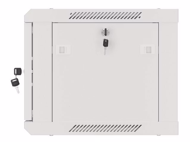 RACKSKÅP 19" VÄGGMONTERAT 6U/600X450 (FLAT PACK) V2 GRÅ LANBERG