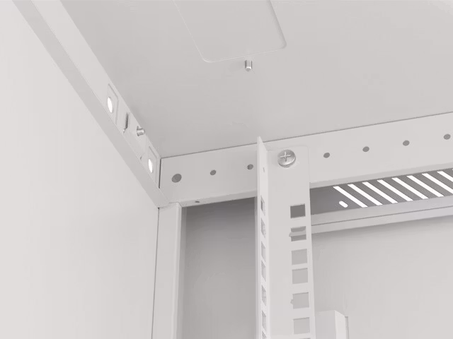 RACKSKÅP 19" VÄGGMONTERAT 4U/600X600 (FLAT PACK) V2 GRÅ LANBERG