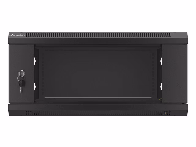 RACKSKÅP 19" VÄGGMONTERAT 4U/600X600 (FLAT PACK) V2 SVART LANBERG
