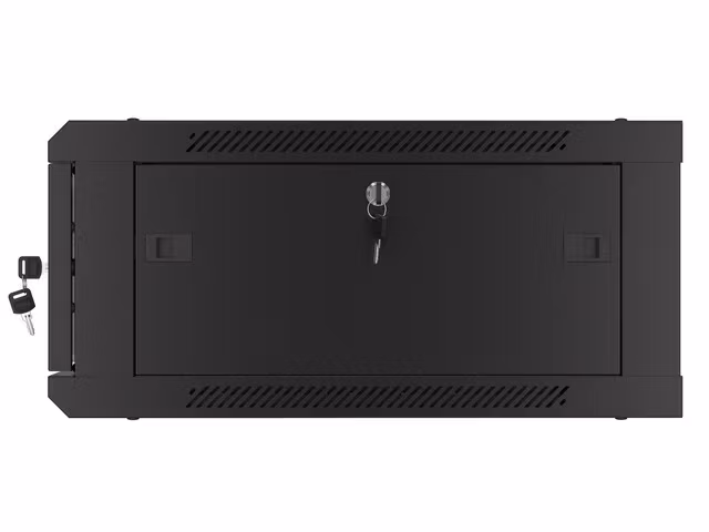 RACKSKÅP 19" VÄGGMONTERAT 4U/600X600 (FLAT PACK) V2 SVART LANBERG
