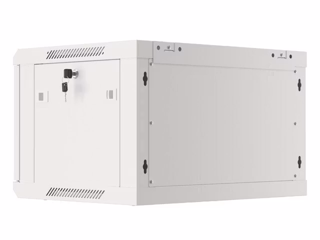RACKSKÅP 19" VÄGGMONTERAT 6U/600X450 (FLAT PACK) V2 GRÅ LANBERG