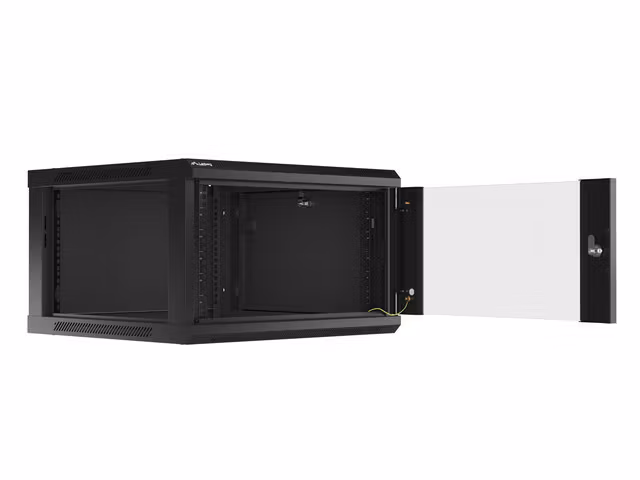 RACKSKÅP 19" VÄGGMONTERAT 6U/600X600 (FLAT PACK) SVART LANBERG V2