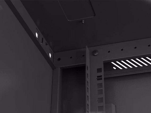 RACKSKÅP 19" VÄGGMONTERAT 6U/600X600 (FLAT PACK) SVART LANBERG V2