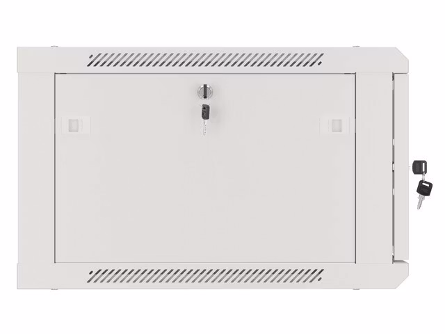 RACKSKÅP 19" VÄGGMONTERAT 6U/600X600 (FLAT PACK) MED GLASDÖRR GRÅ LANBERG V2