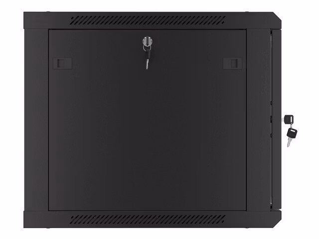 RACKSKÅP 19" VÄGGMONTERAT 9U/600X600 (FLAT PACK) V2 SVART LANBERG
