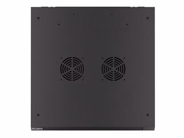 RACKSKÅP 19" VÄGGMONTERAT 9U/600X600 (FLAT PACK) V2 SVART LANBERG