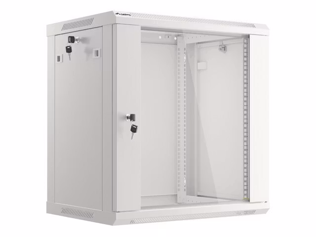 RACKSKÅP 19" VÄGGMONTERAT 12U/600X450 (FLAT PACK) GRÅ LANBERG V2