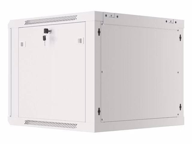 RACKSKÅP 19" VÄGGMONTERAT 9U/600X600 (FLAT PACK) V2 GRÅ LANBERG