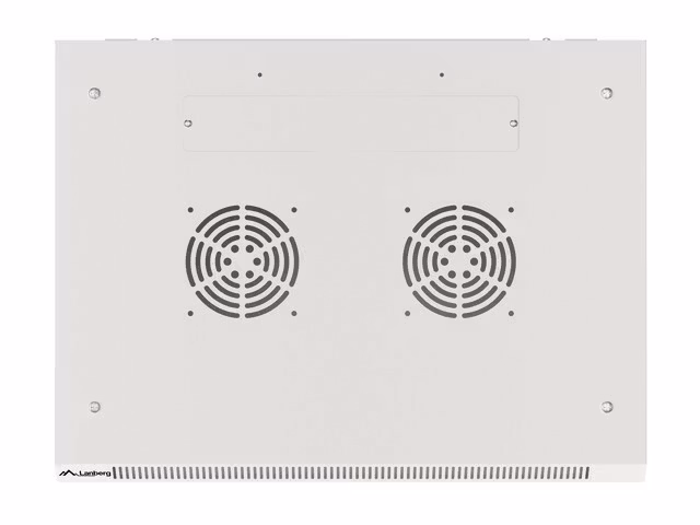 RACKSKÅP 19" VÄGGMONTERAT 9U/600X450 (FLAT PACK) MED GLASDÖRR GRÅ LANBERG V2