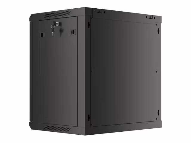 RACKSKÅP 19" VÄGGMONTERAT 12U/600X450 (FLAT PACK) SVART LANBERG V2