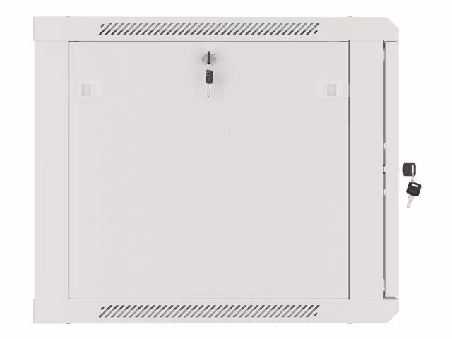 RACKSKÅP 19" VÄGGMONTERAT 9U/600X600 (FLAT PACK) V2 GRÅ LANBERG