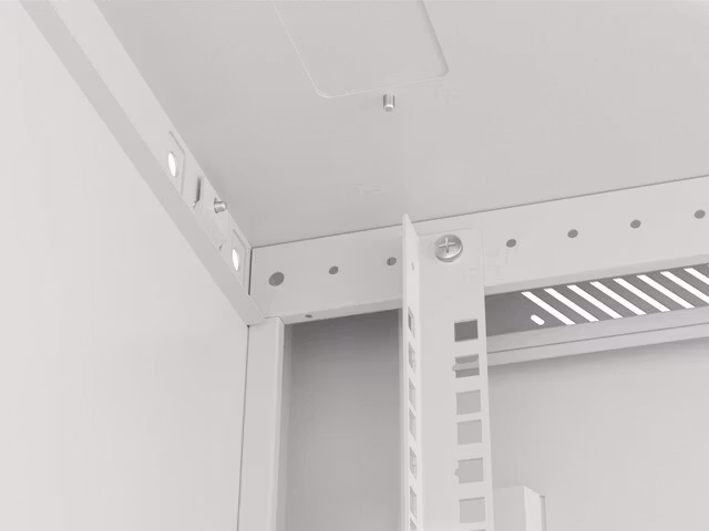 RACKSKÅP 19" VÄGGMONTERAT 12U/600X600 (FLAT PACK) V2 GRÅ LANBERG