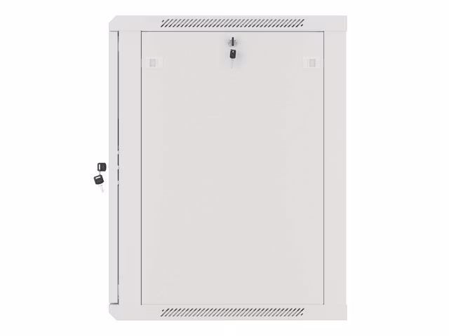 RACKSKÅP 19" VÄGGMONTERAT 15U/600X600 (FLAT PACK) MED GLASDÖRR GRÅ LANBERG V2