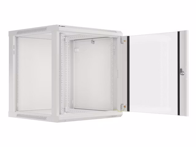 RACKSKÅP 19" VÄGGMONTERAT 12U/600X600 (FLAT PACK) V2 GRÅ LANBERG