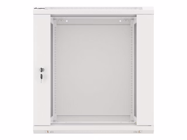 RACKSKÅP 19" VÄGGMONTERAT 12U/600X600 (FLAT PACK) V2 GRÅ LANBERG