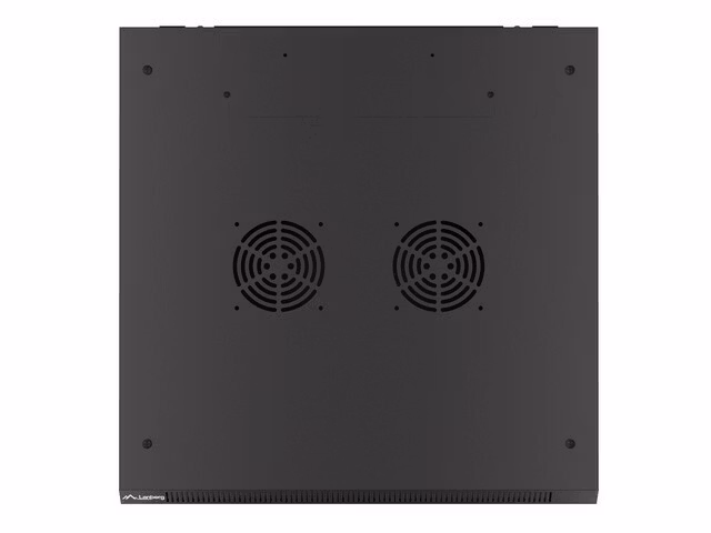 RACKSKÅP 19" VÄGGMONTERAT 12U/600X600 (FLAT PACK) MED GLASDÖRR SVART LANBERG V2