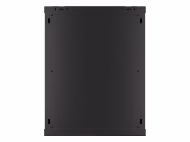 RACKSKÅP 19" VÄGGMONTERAT 15U/600X450 (FLAT PACK) MED GLASDÖRR SVART LANBERG V2
