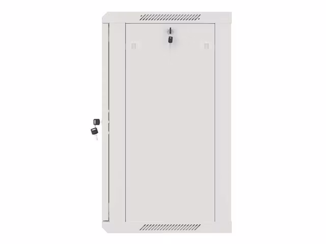 RACKSKÅP 19" VÄGGMONTERAT 15U/600X450 (FLAT PACK) MED GLASDÖRR GRÅ LANBERG V2
