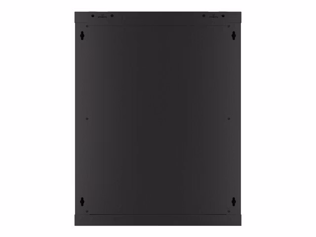 RACKSKÅP 19" VÄGGMONTERAT 15U/600X600 (FLAT PACK) MED GLASDÖRR SVART LANBERG V2
