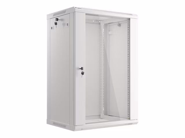 RACKSKÅP 19" VÄGGMONTERAT 18U/600X450 (FLAT PACK) GRÅ LANBERG V2
