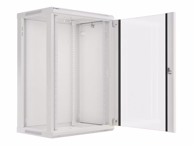 RACKSKÅP 19" VÄGGMONTERAT 18U/600X450 (FLAT PACK) GRÅ LANBERG V2