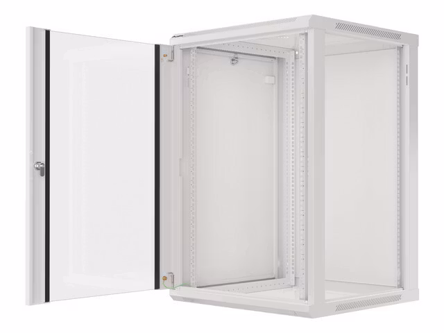 RACKSKÅP 19" VÄGGMONTERAT 18U/600X600 (FLAT PACK) GRÅ LANBERG V2