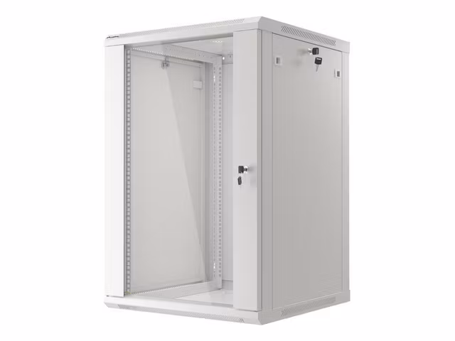 RACKSKÅP 19" VÄGGMONTERAT 18U/600X600 (FLAT PACK) GRÅ LANBERG V2