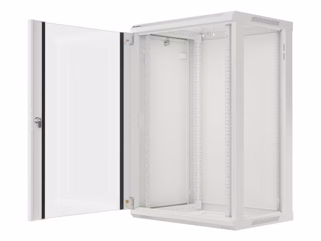 RACKSKÅP 19" VÄGGMONTERAT 18U/600X450 (FLAT PACK) GRÅ LANBERG V2