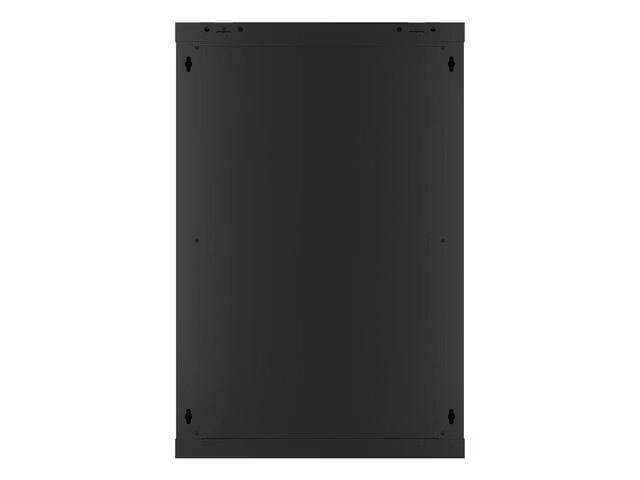 RACKSKÅP 19" VÄGGMONTERAT 18U/600X600 (FLAT PACK) MED GLASDÖRR SVART LANBERG V2