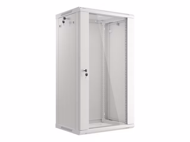 RACKSKÅP 19" VÄGGMONTERAT 22U/600X450 (FLAT PACK) GRÅ LANBERG V2