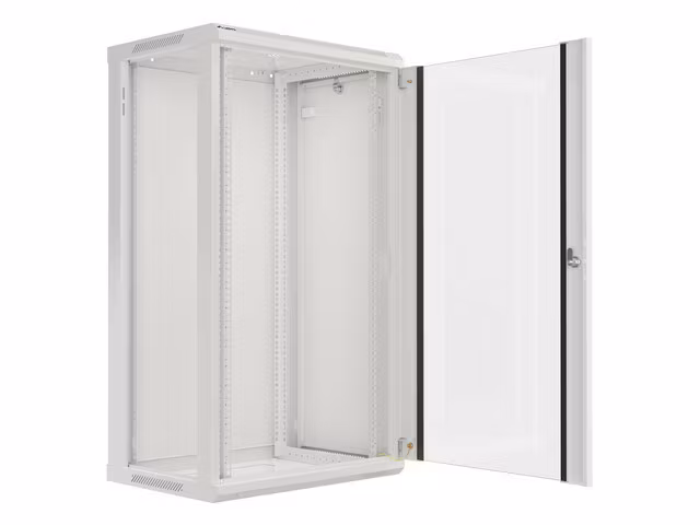 RACKSKÅP 19" VÄGGMONTERAT 22U/600X450 (FLAT PACK) GRÅ LANBERG V2